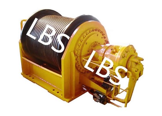 High Efficient Hydraulic Crane Winch For Marines / Lbues Grooved Drum Winch