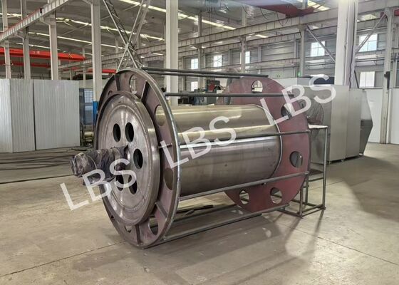 Lebus Double Fold Groove Drum For 42mm Steel Wire Rope 7 Layers Winding